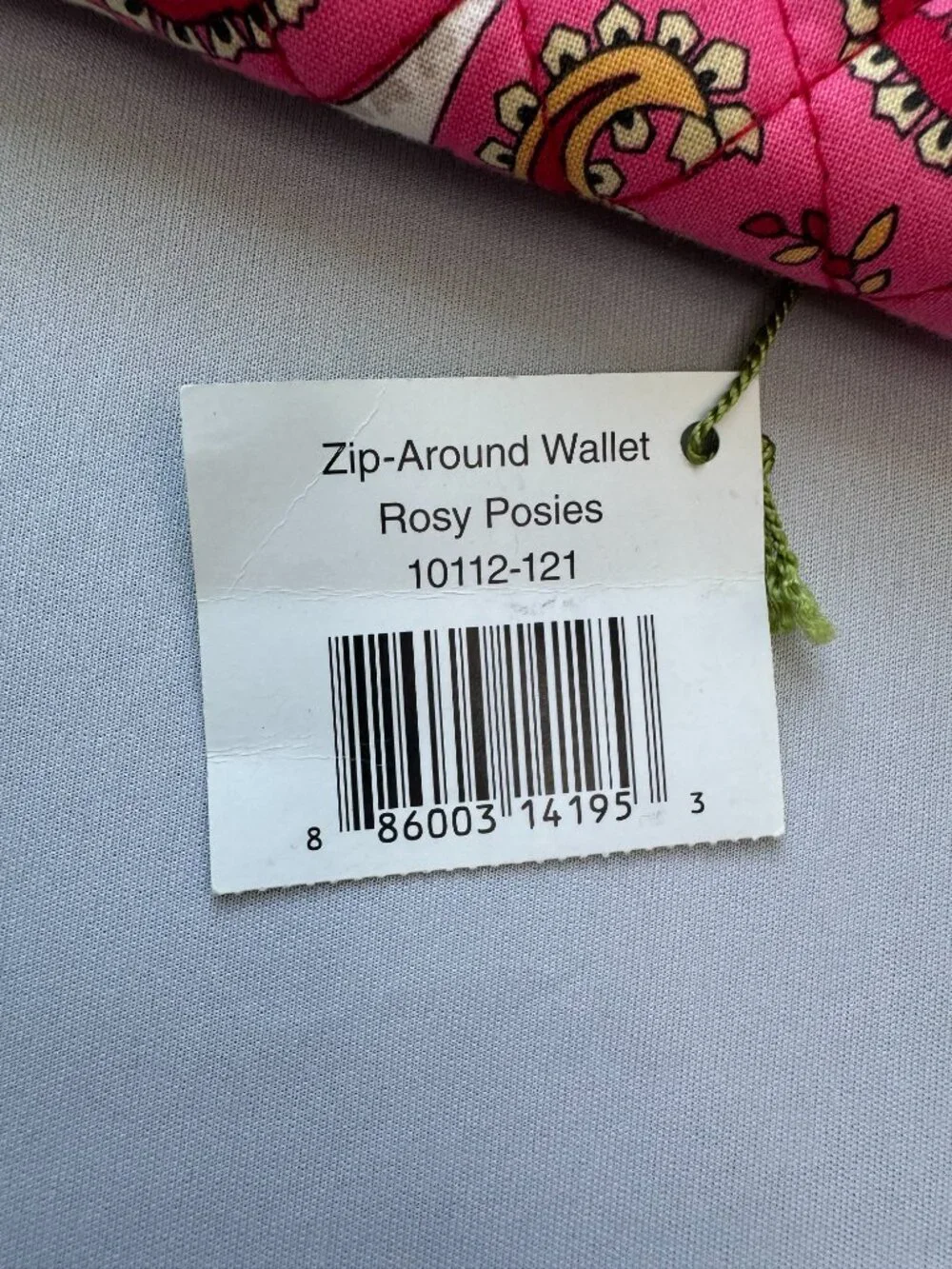 Vera Bradley Zip-Around Wallet Wristlet Rosy Posies NWT - Picture 3 of 10